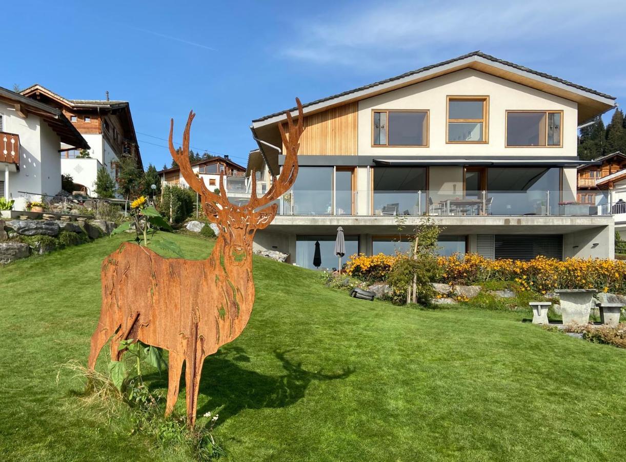 Casa Admisa, Spektakulaere Aussicht, Ski In And Out, Hochwertige Einrichtung, Valserstein Und Eiche Flims Extérieur photo