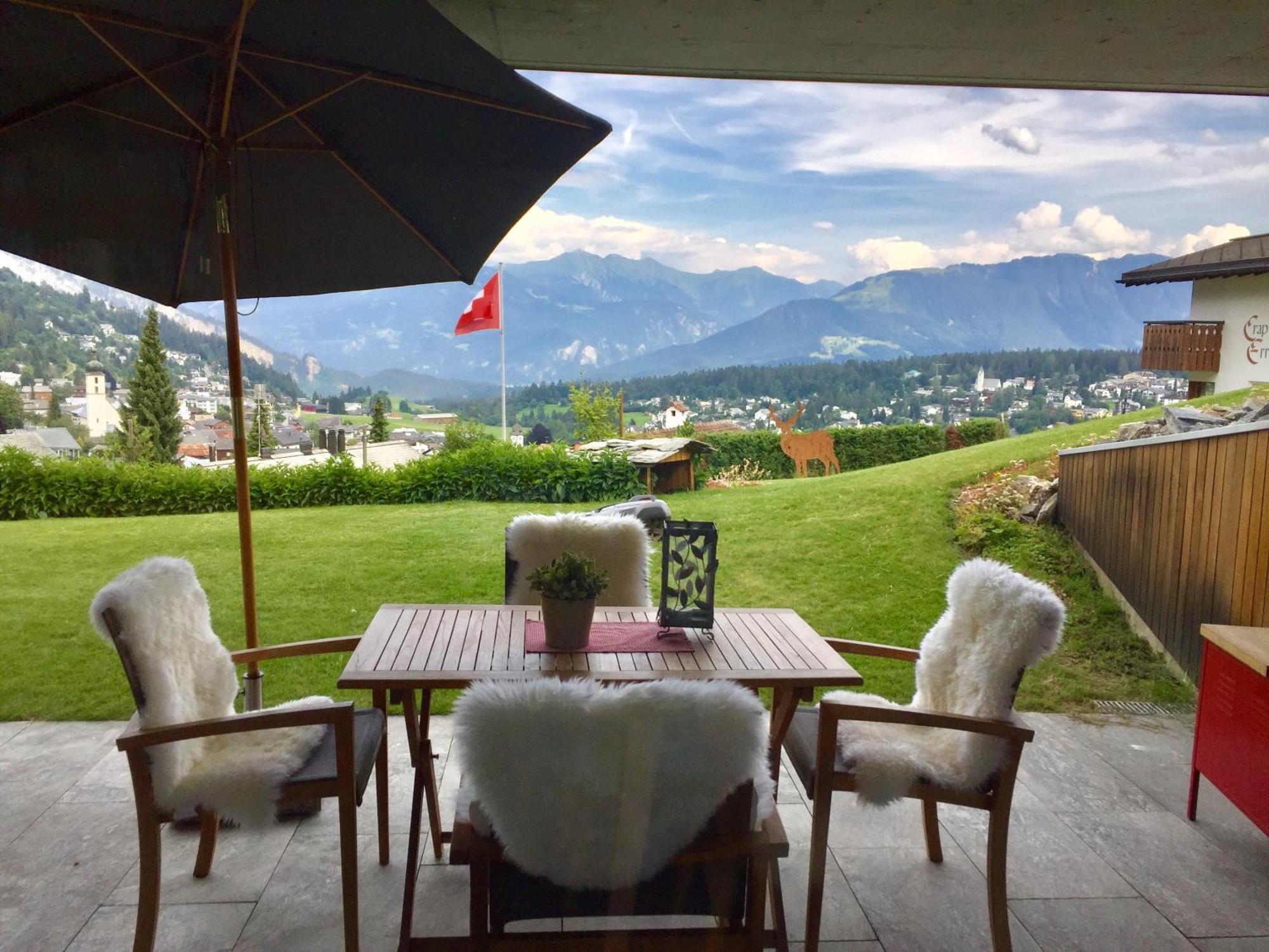 Casa Admisa, Spektakulaere Aussicht, Ski In And Out, Hochwertige Einrichtung, Valserstein Und Eiche Flims Extérieur photo