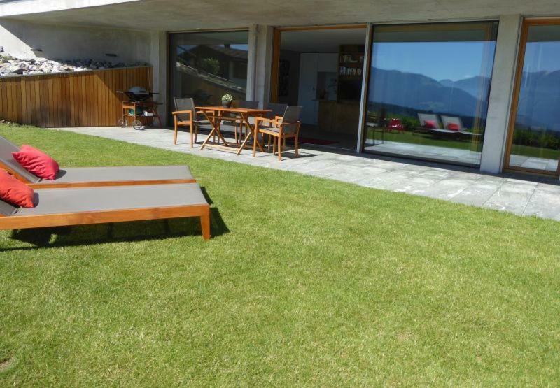 Casa Admisa, Spektakulaere Aussicht, Ski In And Out, Hochwertige Einrichtung, Valserstein Und Eiche Flims Extérieur photo